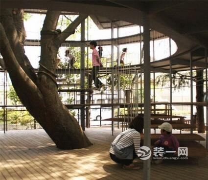 长在树上的幼儿园室内设计收获效果图版式设计装修图片