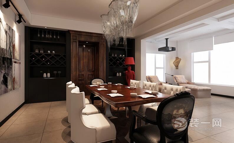 现代时尚简约风格餐厅装修效果图 现代时尚简约风格餐厅装修效果图